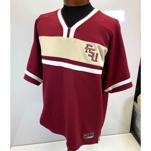 Florida State Seminoles Jersey Mens XL Maroon Red Blank Nike Team FSU - Picture 1 of 9